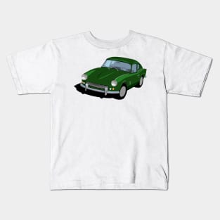 Triumph GT6 Mk1 Graphic  -British Racing Green Kids T-Shirt